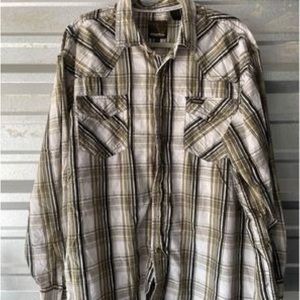 Mens 2xl cowboy Hardware black pearl snap shirt